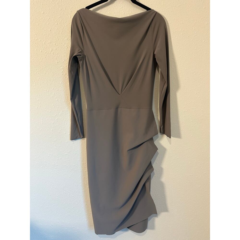 Chiara Boni Dress 40 US 4 Cassandre Boatneck Wrap Effect